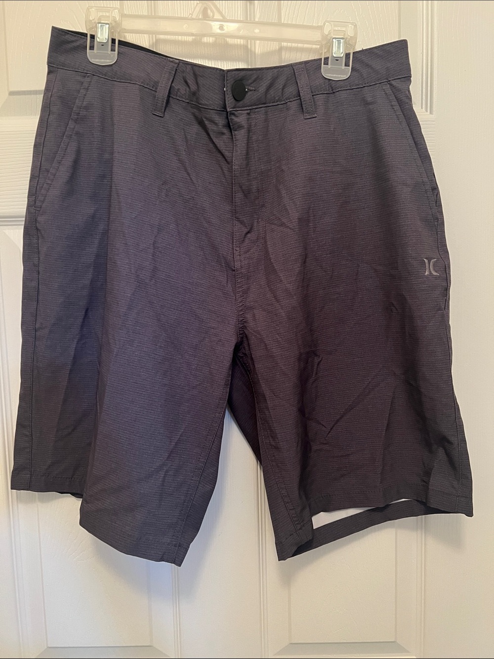 Hurley Men's Charcoal Flat Front Performance Shorts